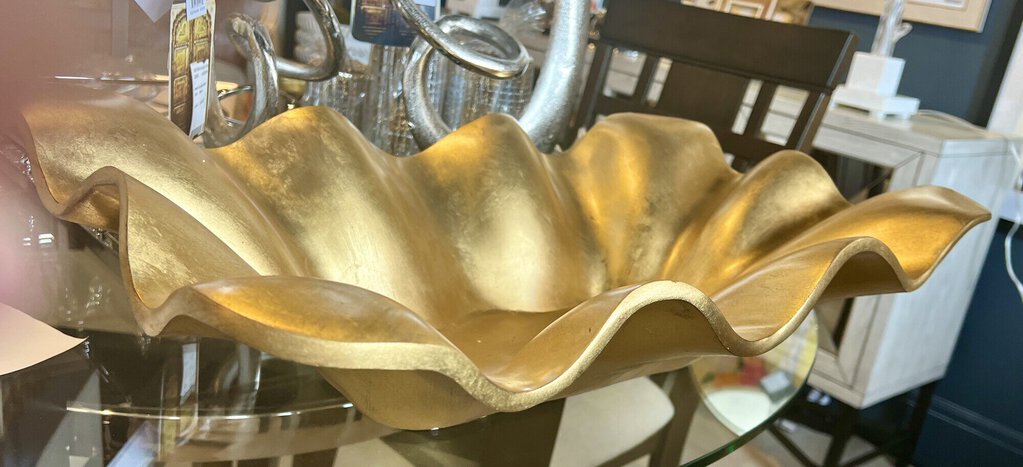 Gold Leaf Decorative 23" x 14" x 6"