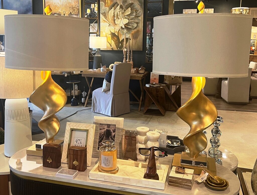 Summit Gold & Crystal Table Lamp