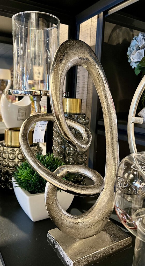 Nickel Candle Holder