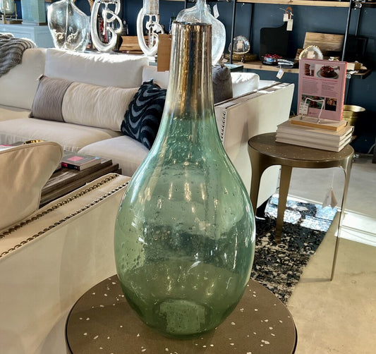 Green Glass Vase