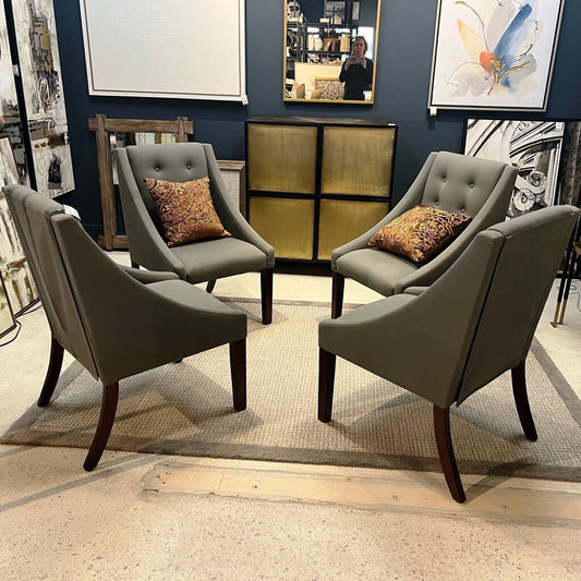 Set of 4 Gray Chairs