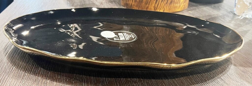 Pampa Bay Black & Gold Serving Platter