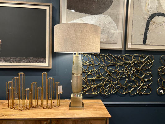 Crystal & Gold Table Lamp