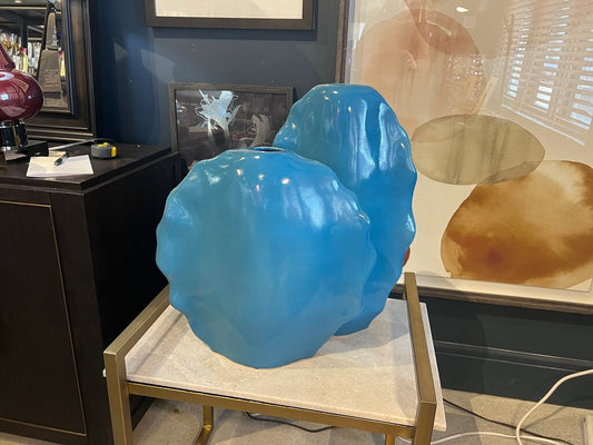 Ruffled Feathers Blue Vases - Set of 2