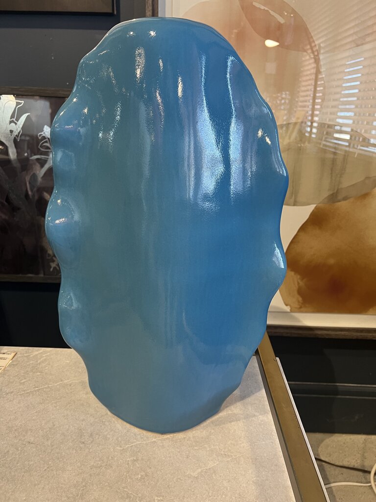 Ruffled Feathers Blue Vases - Set of 2