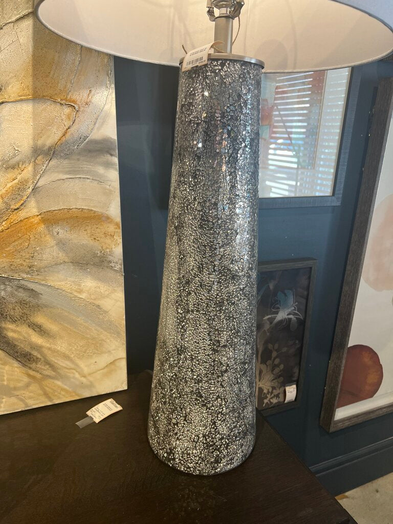 Crackled Glass Lamp