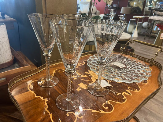 Crystal Wine Glasses - Set of 4