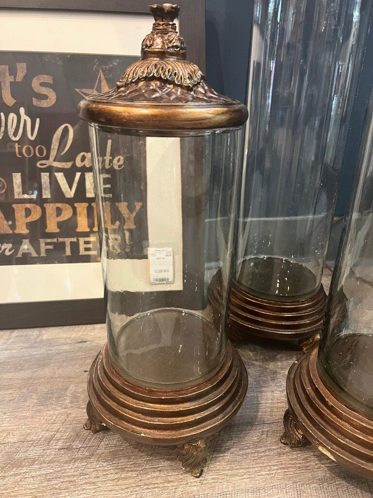 Glass Canisters - Set of 3