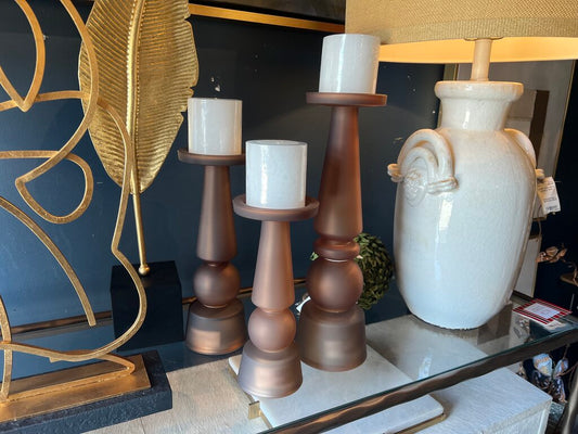 Cassiopeia Candleholders Butter Rum