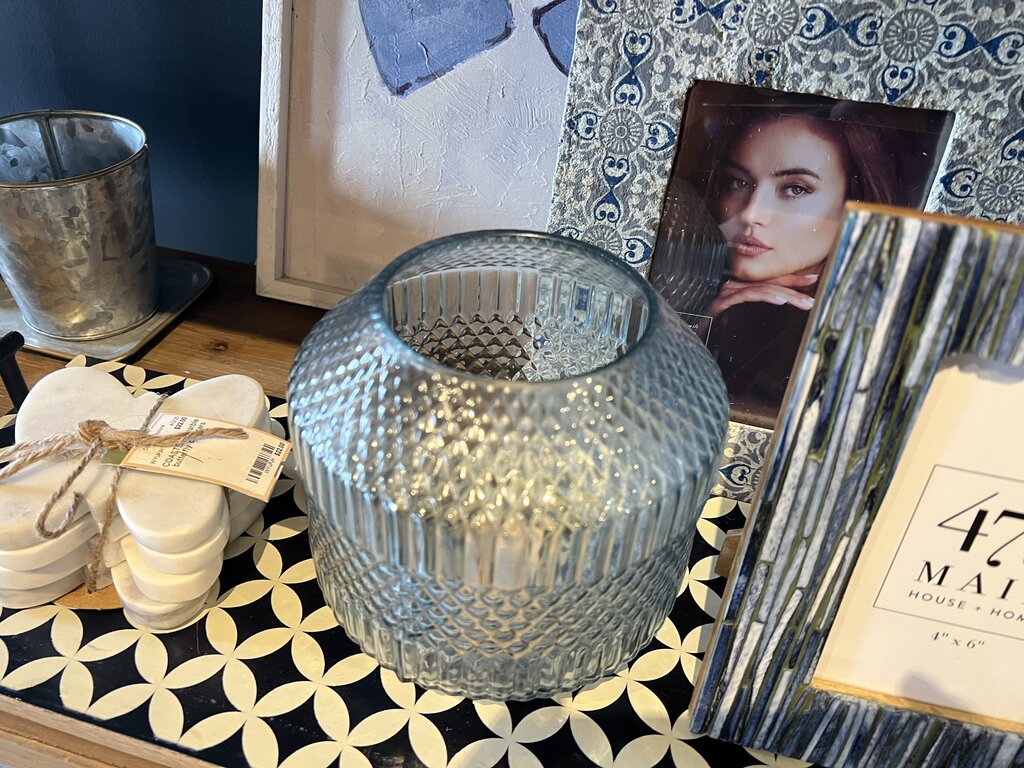 Blue Glass Vase
