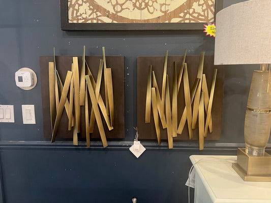 Cross Hatch Metal Artwork