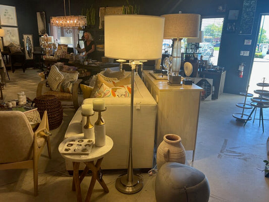 Brushed Steel Floor Lamp