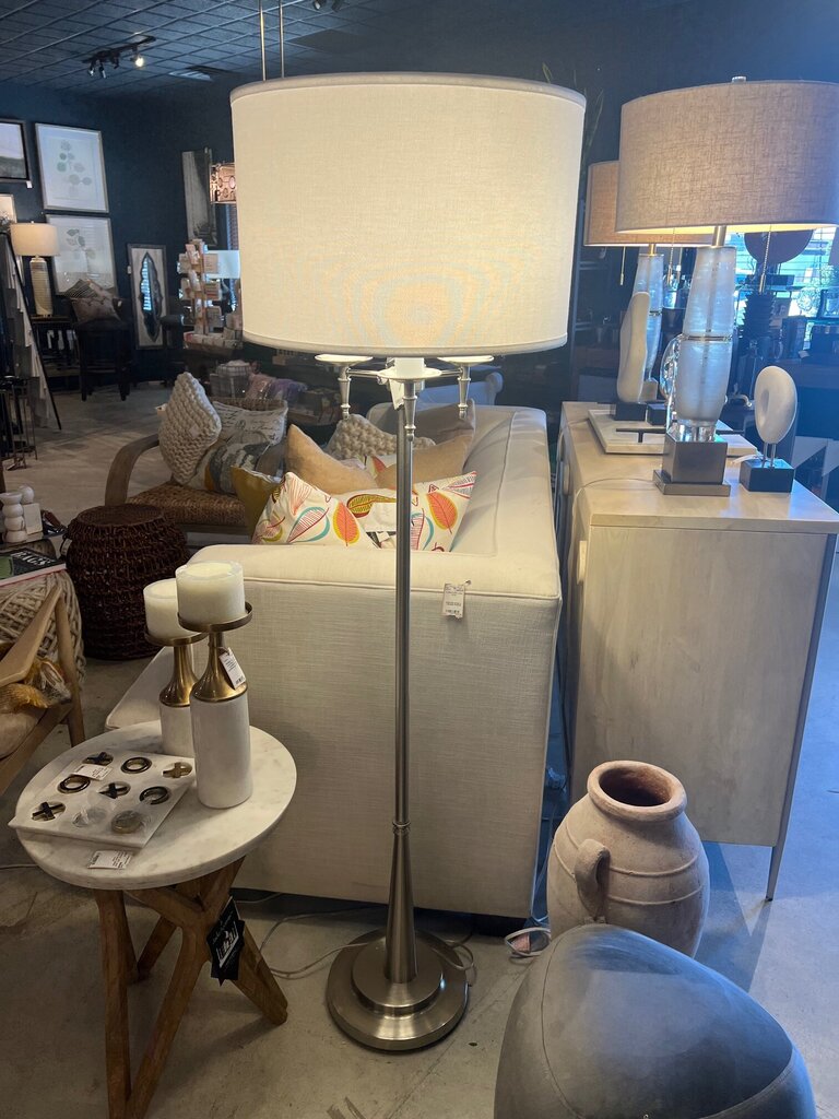 Brushed Steel Floor Lamp