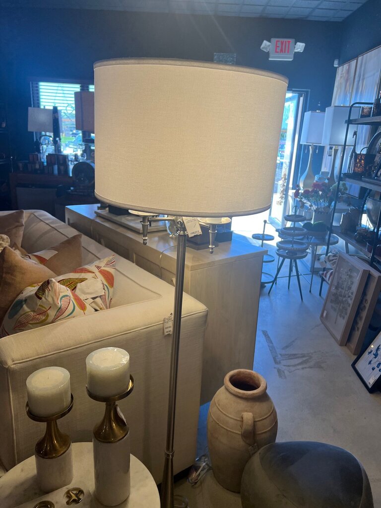 Brushed Steel Floor Lamp