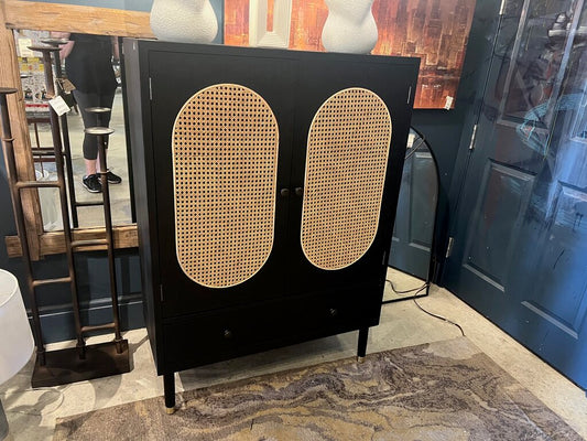 Ebony Wood & Ivory Cabinet