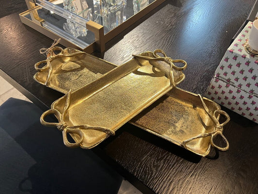 Gold Trays - Set of 2